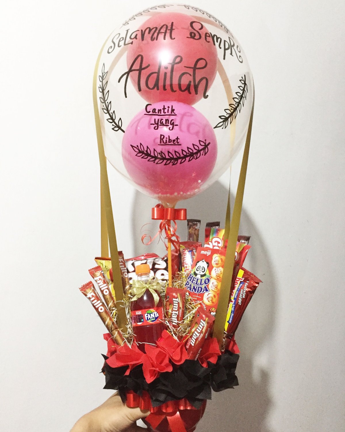 Сладкий букет с воздушным шариком