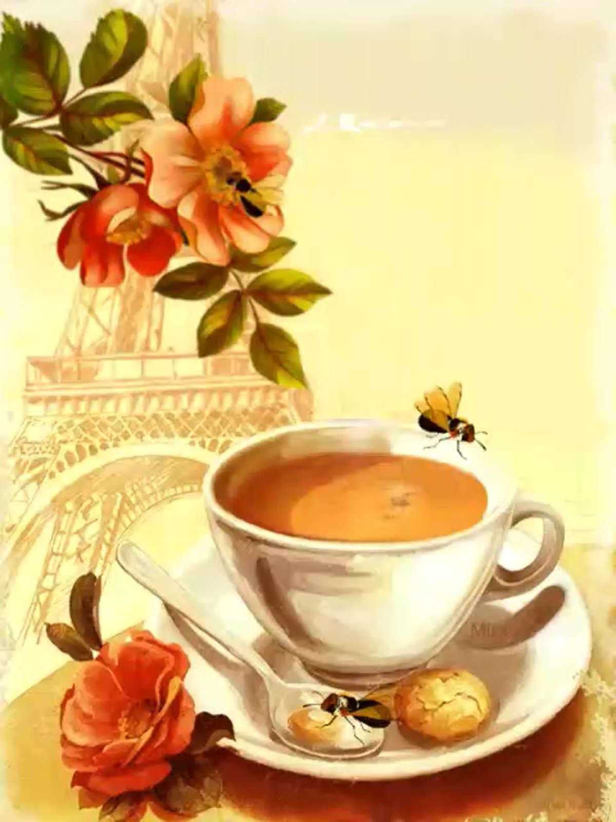 Винтажные открытки с добрым утром