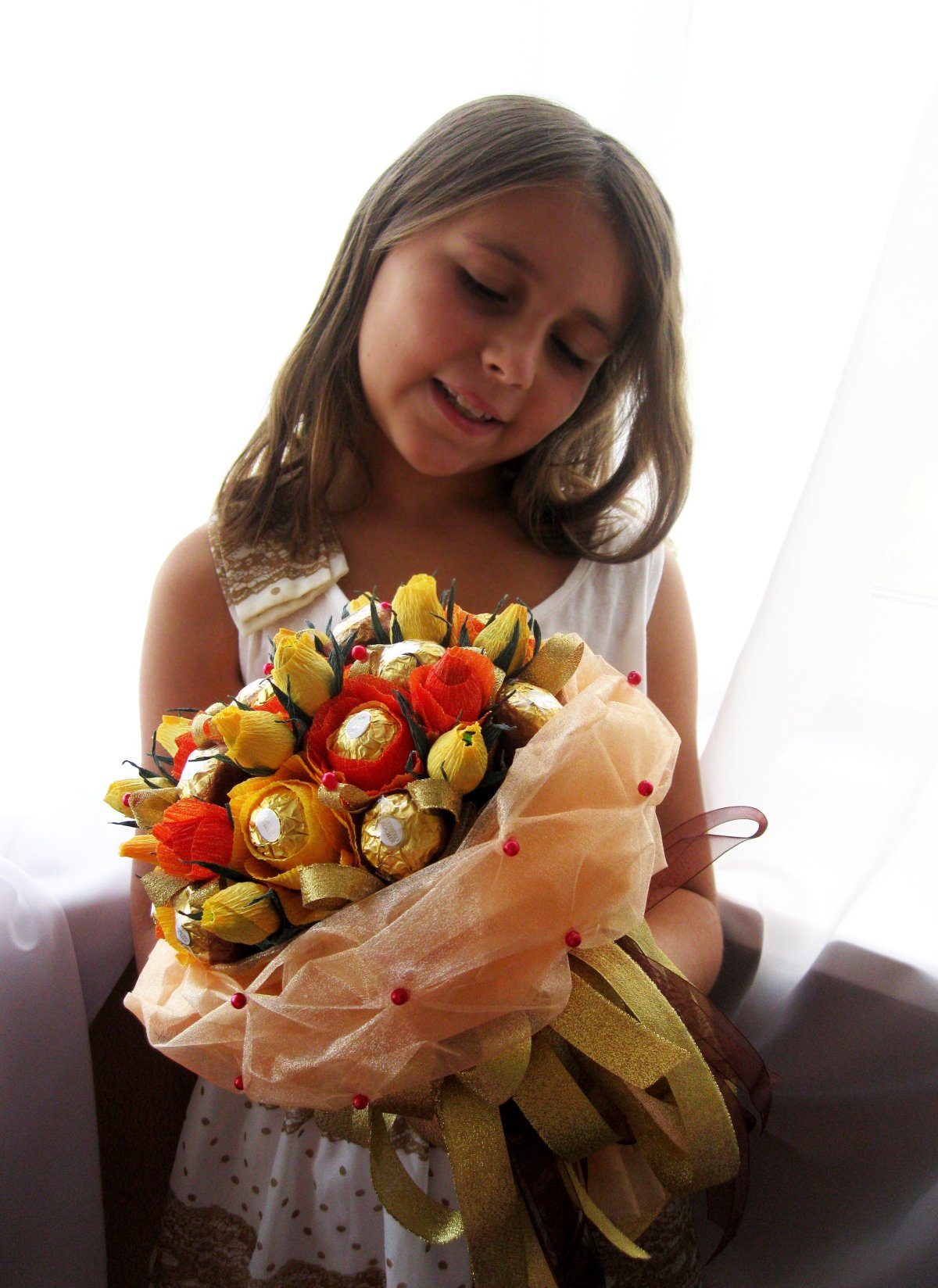 Букет из конфет для учителя