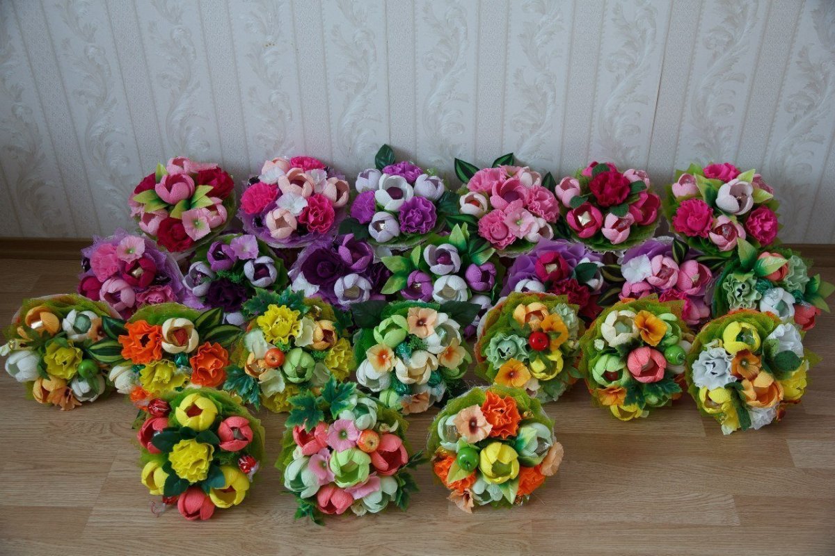 Букет цветов на выпускной в детском саду