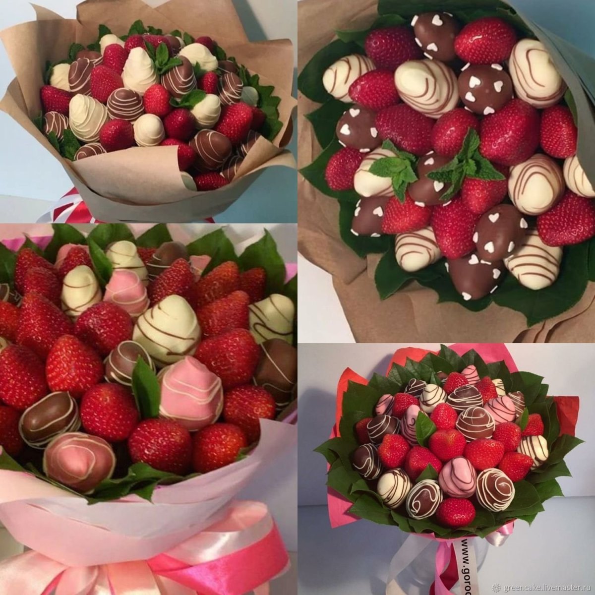 Ягодный букет клубника в шоколаде
