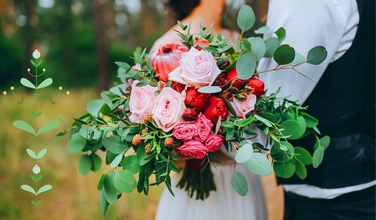 Ассиметричный букет