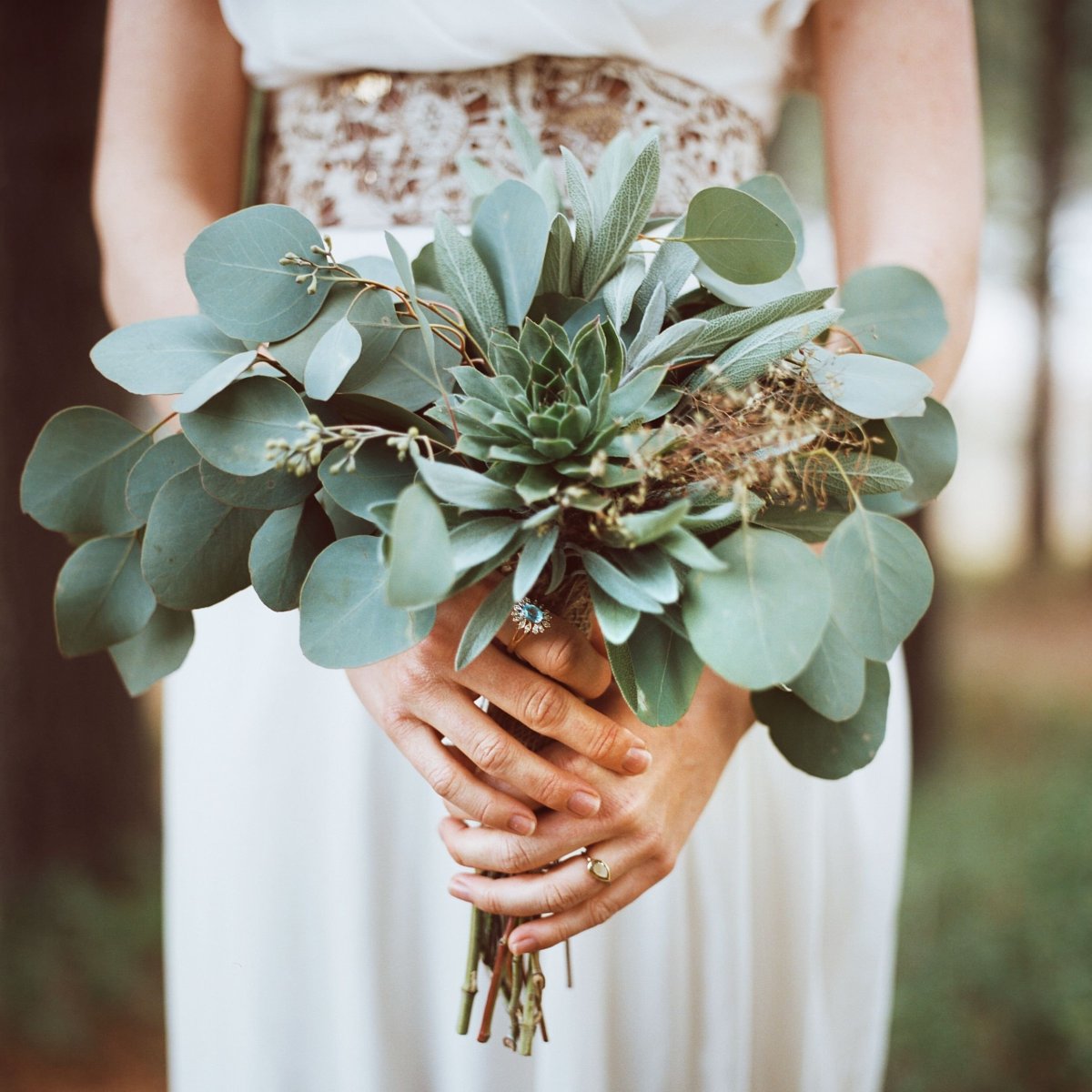 Букет невесты растрепыш нежный