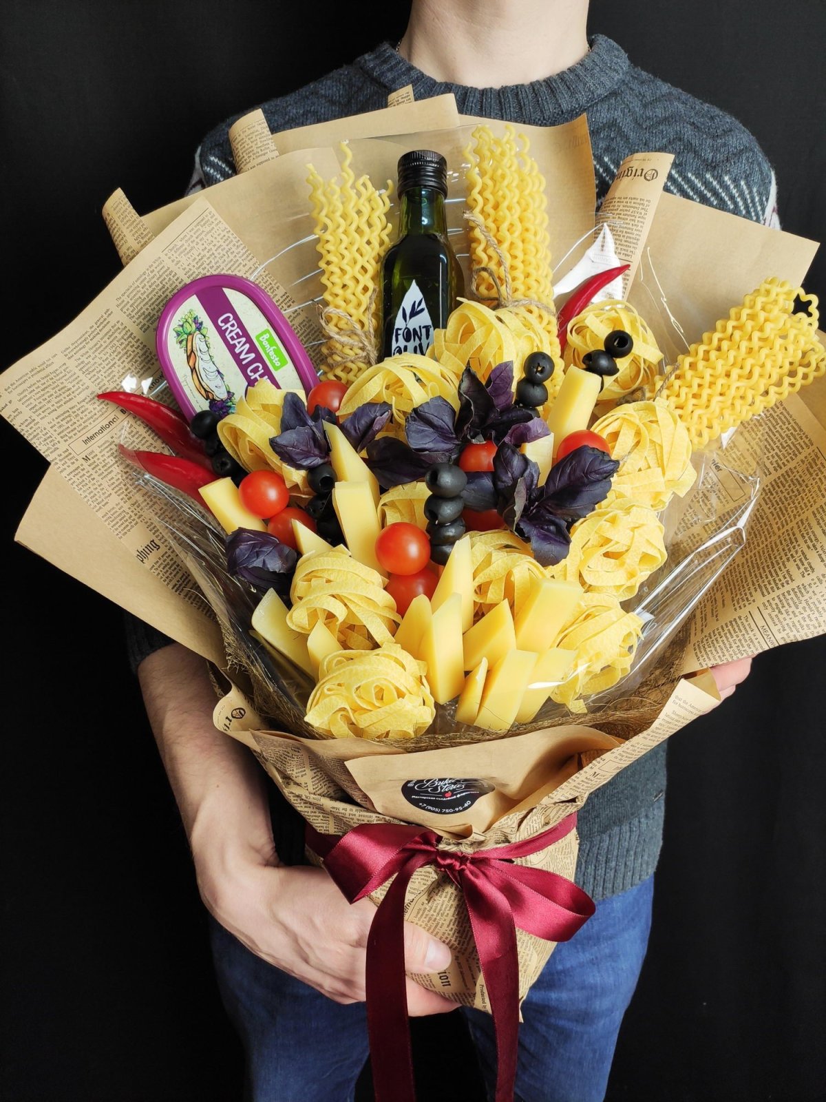 Букет из спагетти