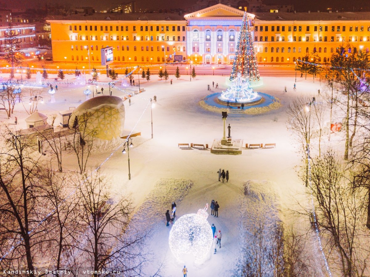 Университетская роща Томск зимой