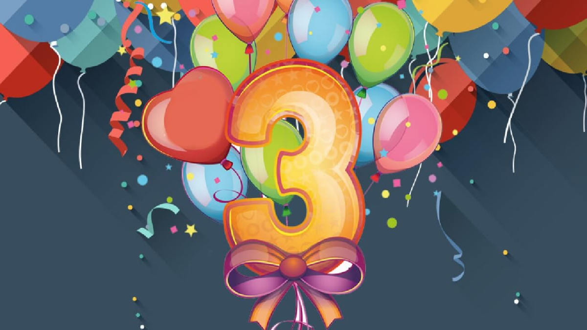 С днём рождения 3 года девочке