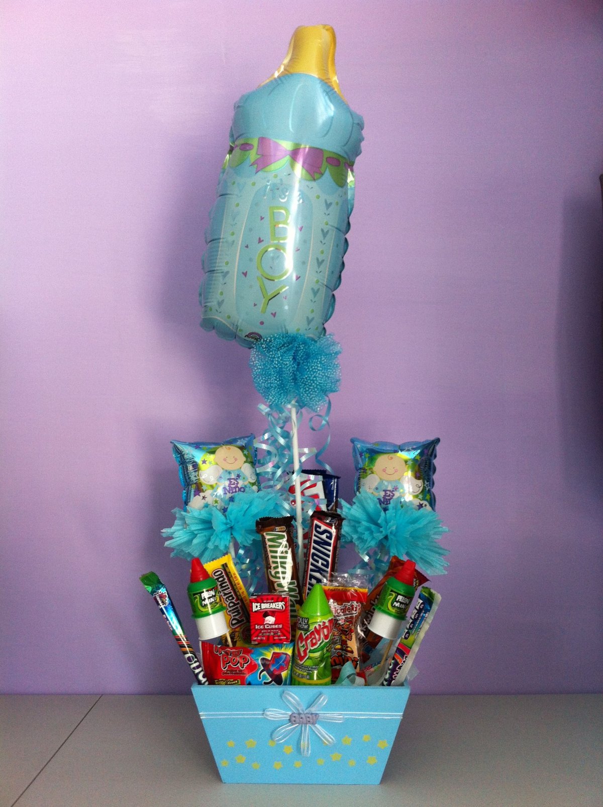 Детский букет из пюрешек