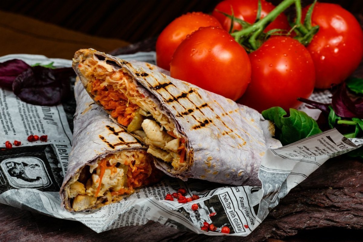 Гиро с картошкой фри