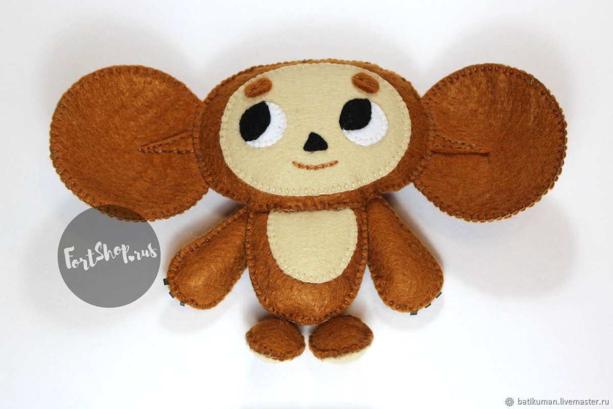 Открытка с днём рожденяи Чебурашка