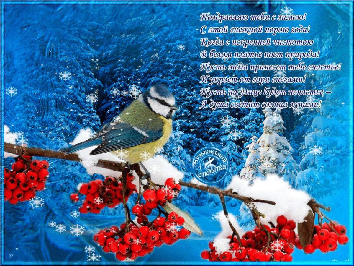 Поздравление с зимой