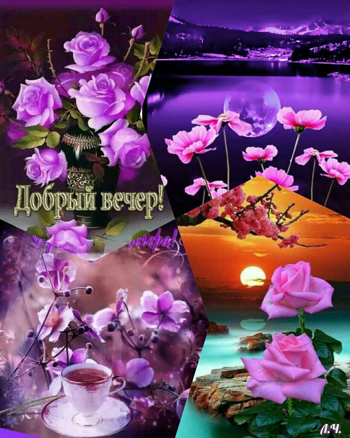 Красивые поздравления с добрым вечером