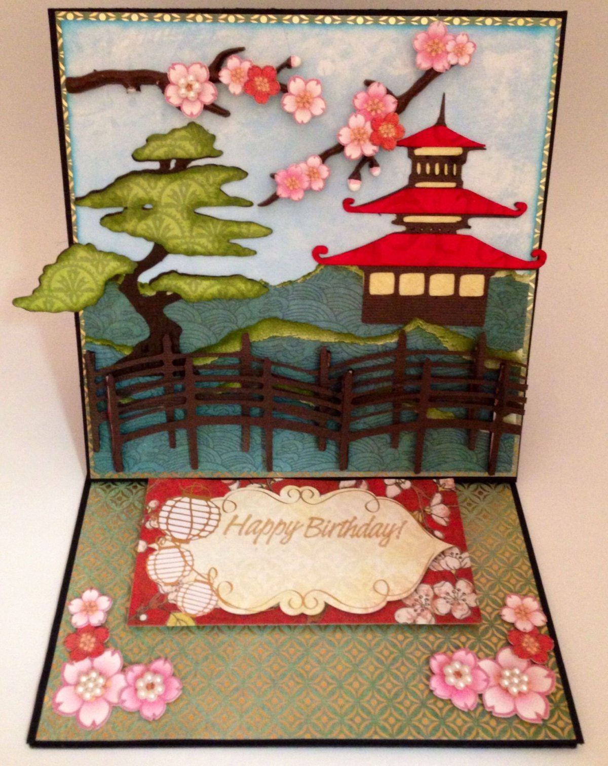 Открытка в японском стиле