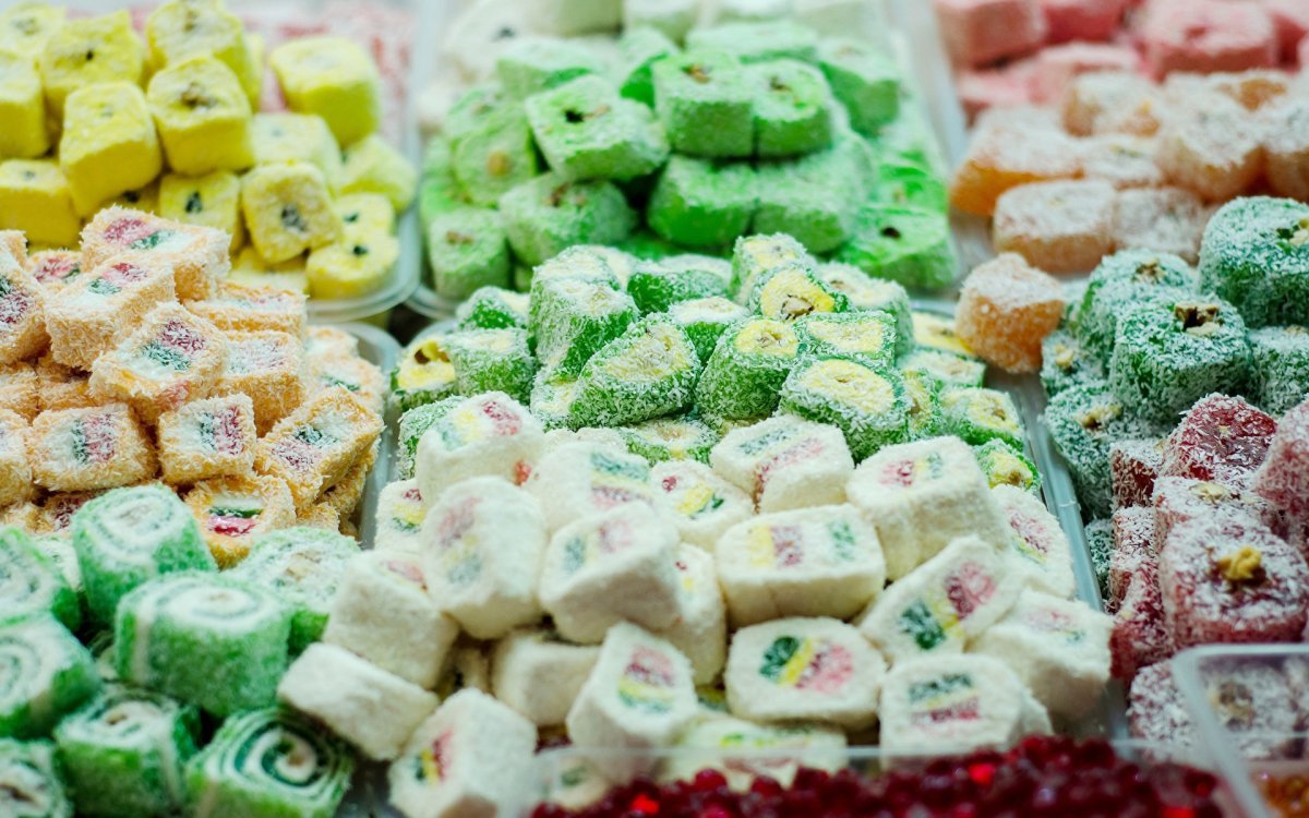 Корзина из Рахат лукума подарок