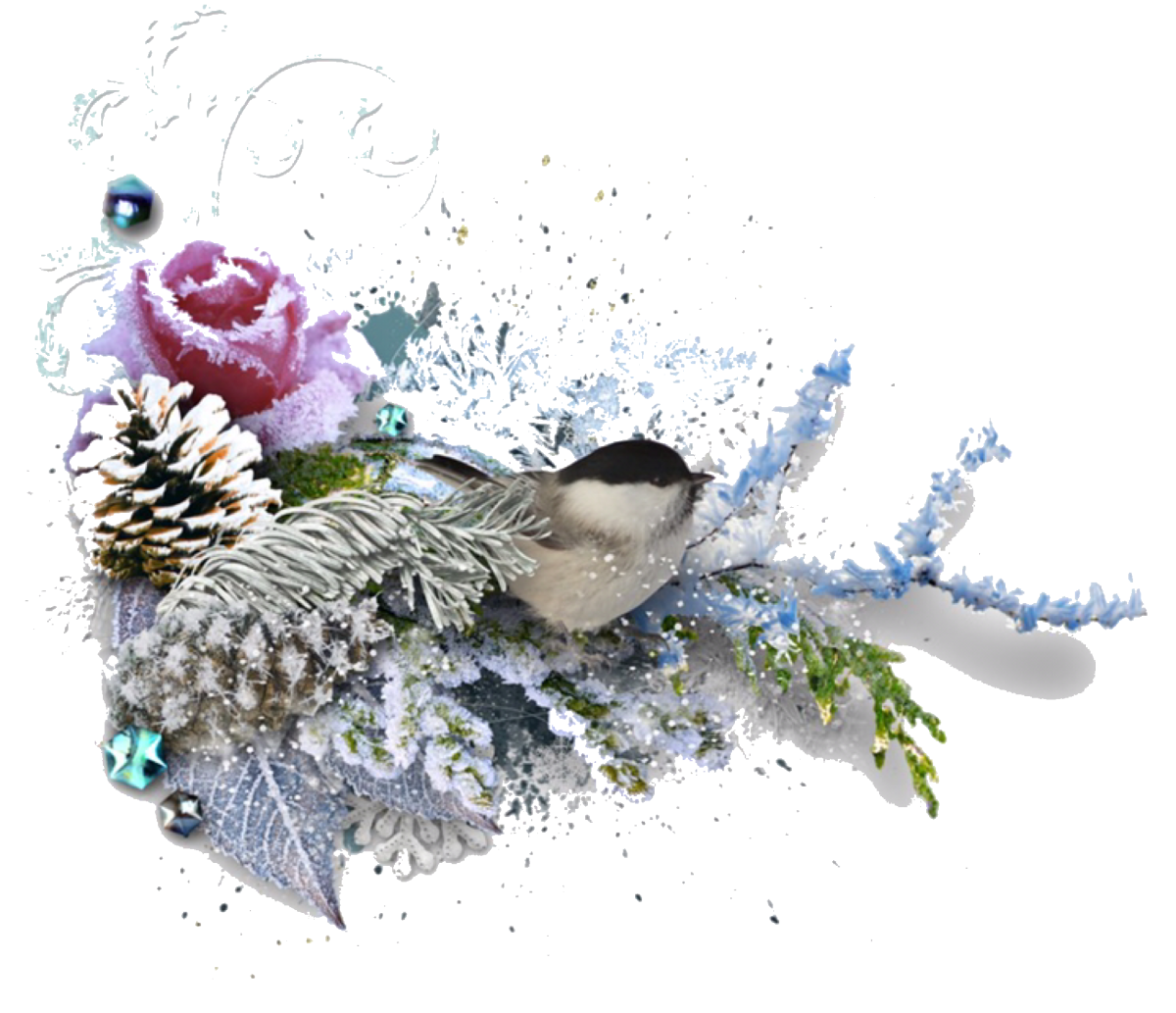 Зимние открытки с днем рождения