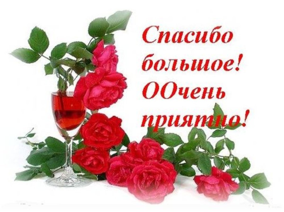 Спасибо за поздравления