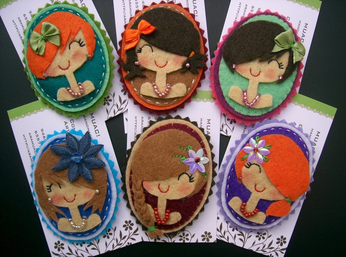 Открытка из фетра