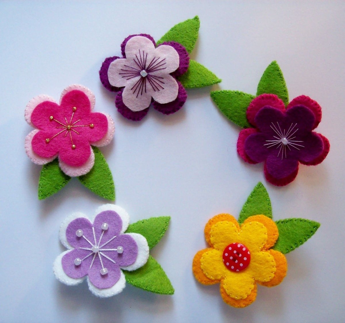 Фетр в цветочек