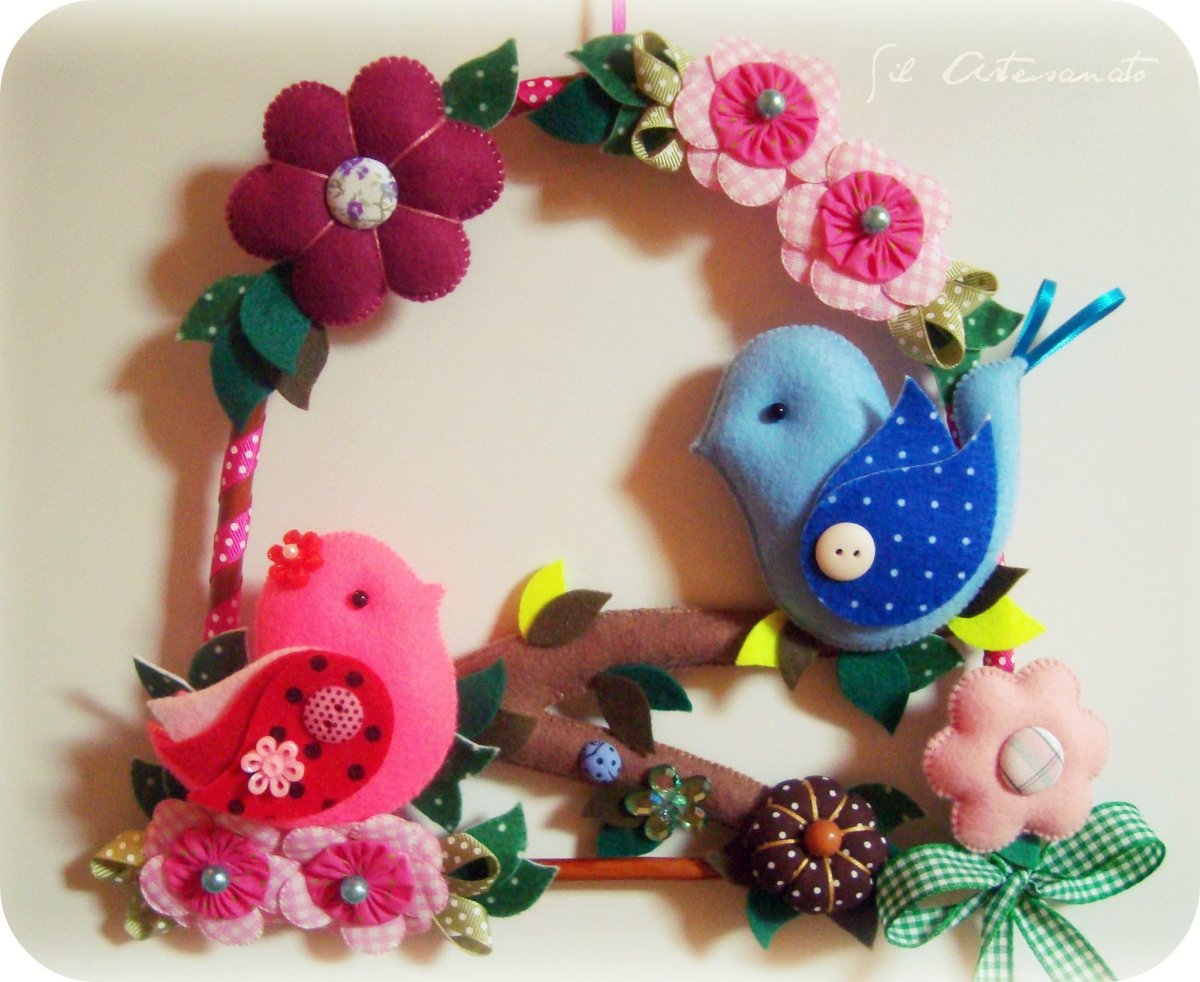 Весенние поделки из фетра