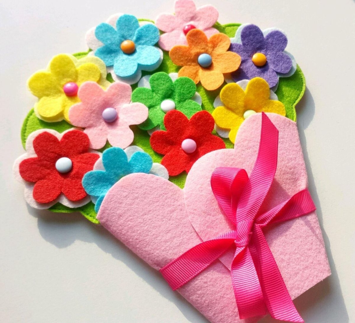 Цветы из фетра