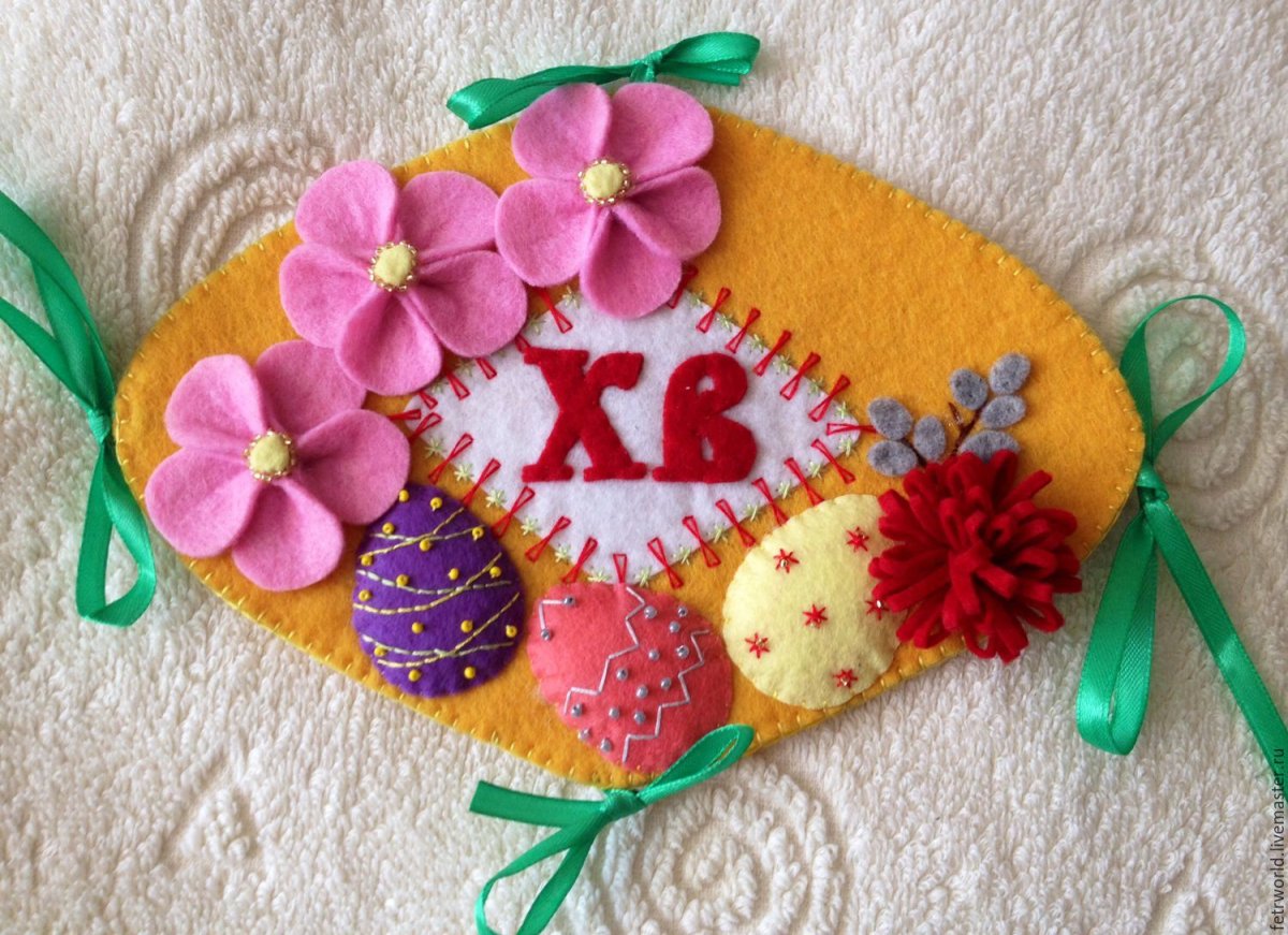 Аппликация из фетра на Пасху