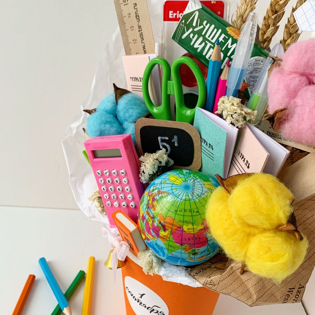 Букет из канцтоваров