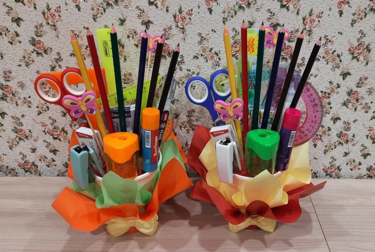 Канцтовары букет для учителя