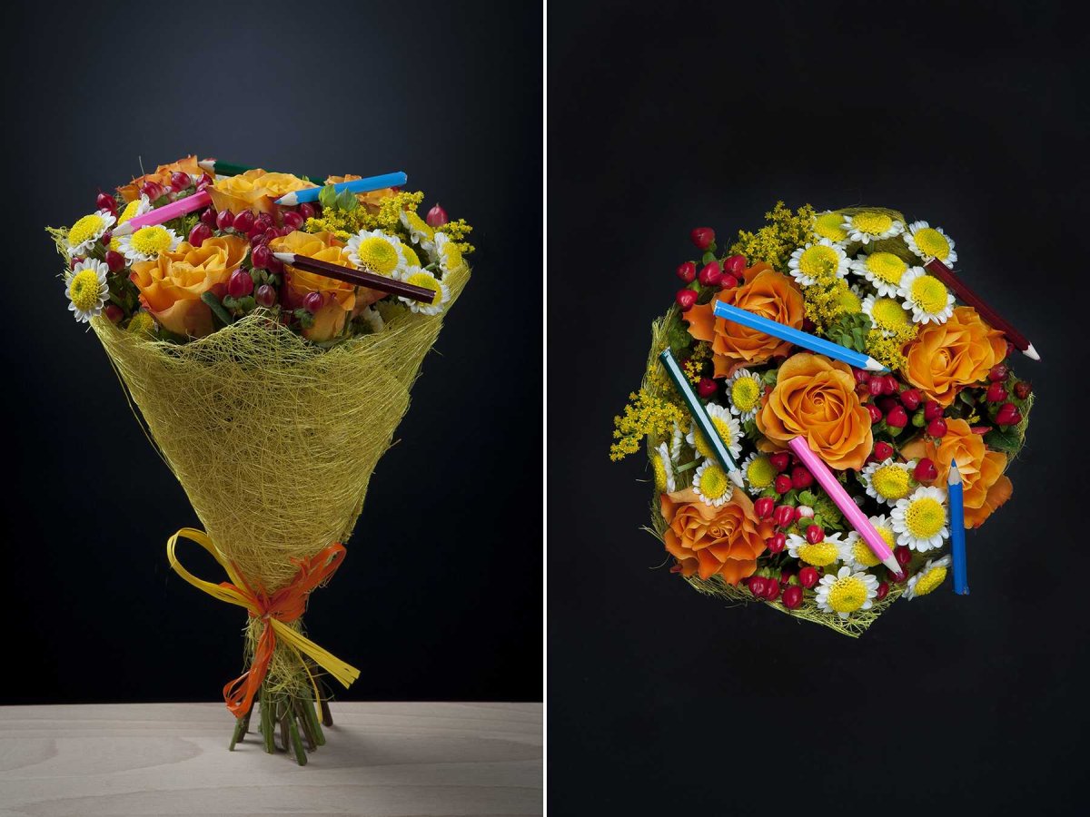 Букет из канцтоваров