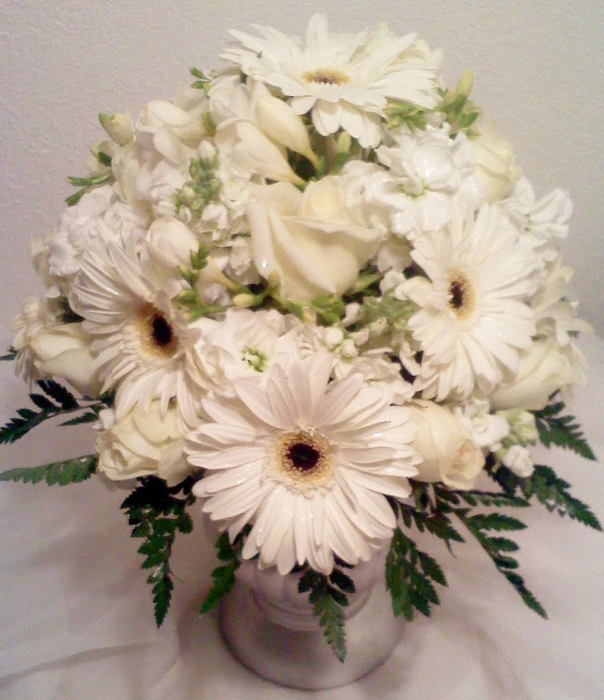 Букет "герберы и гипсофилы"