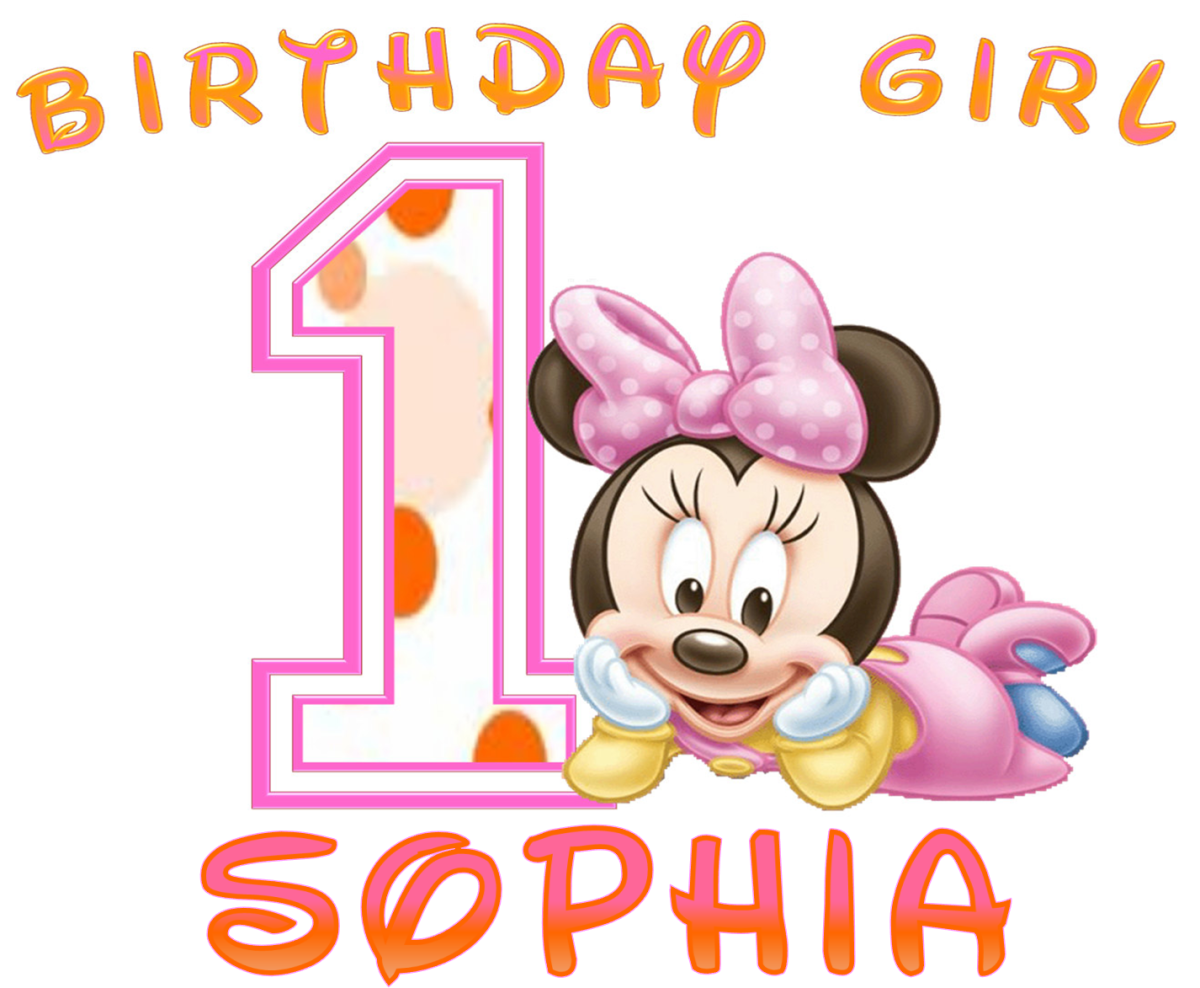 Мини Маус мыоыш с цыфрой 1