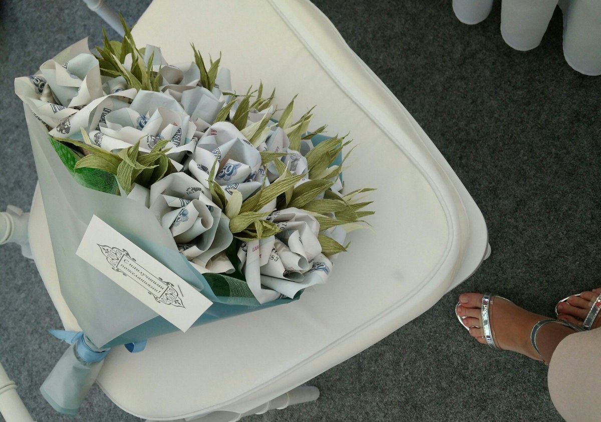 Денежные букеты для детей