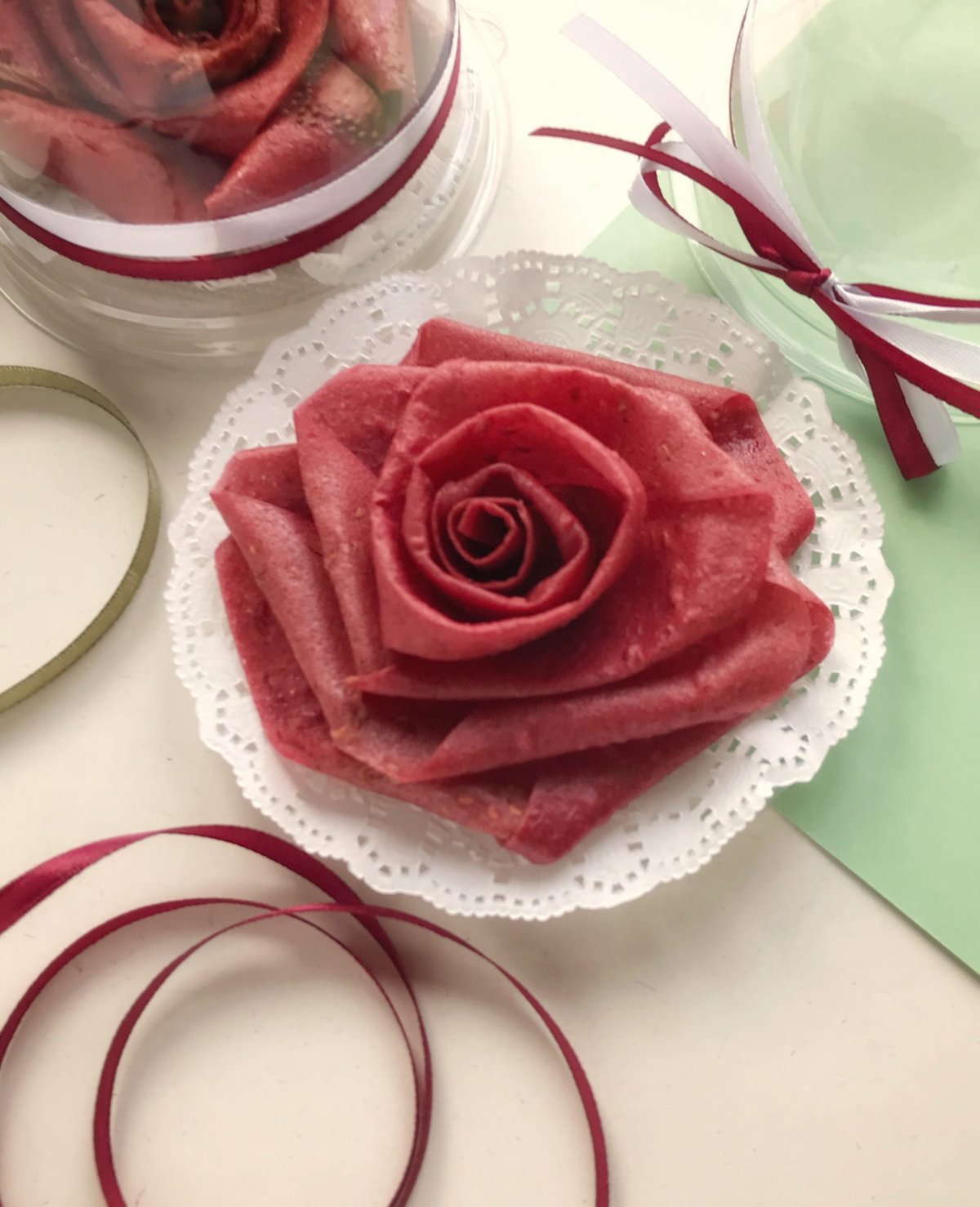 Розы из пастилы