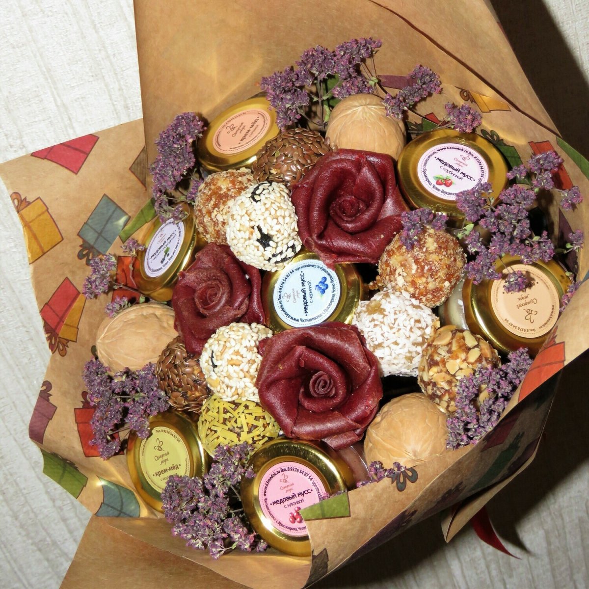 Букет из пастилы