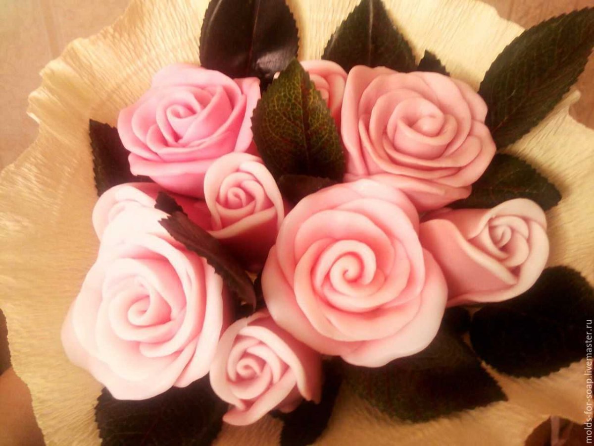 Букет из пастилы и зефира