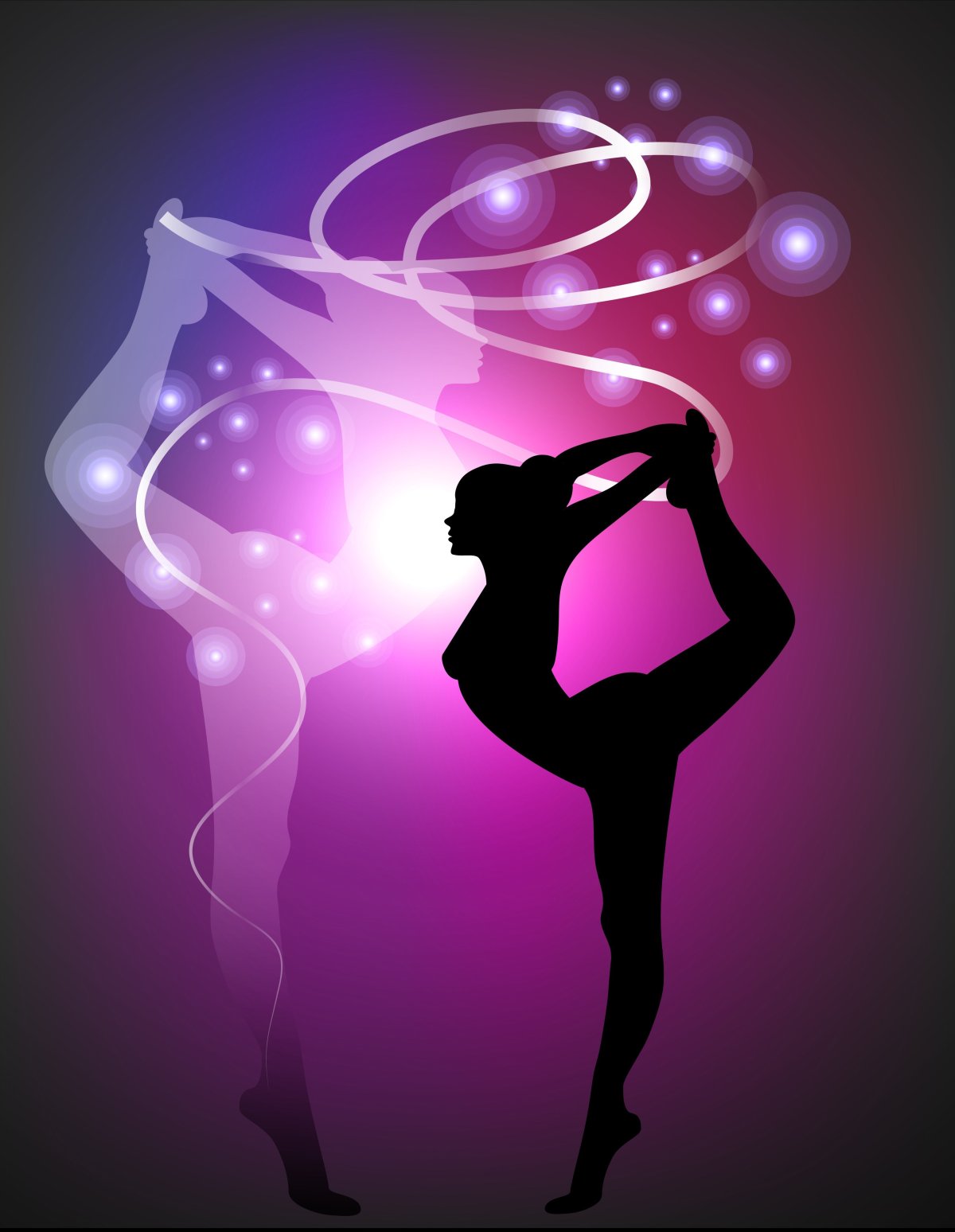 Рисунок гимнастки художественной Дина Аверина