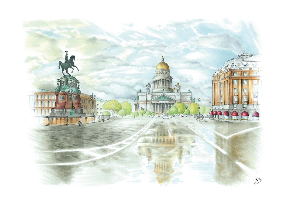 Путешествие Питер иллюстрация