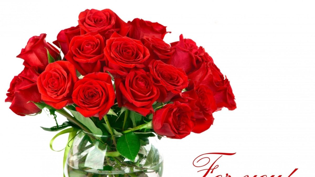 Букет красных роз на прозрачном фоне