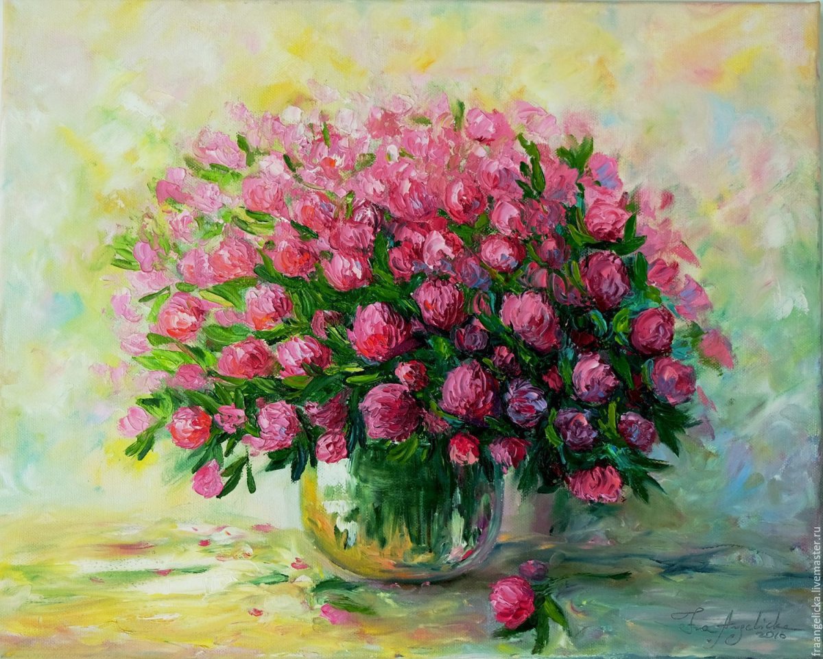 Картины Луговой Клевер маслом