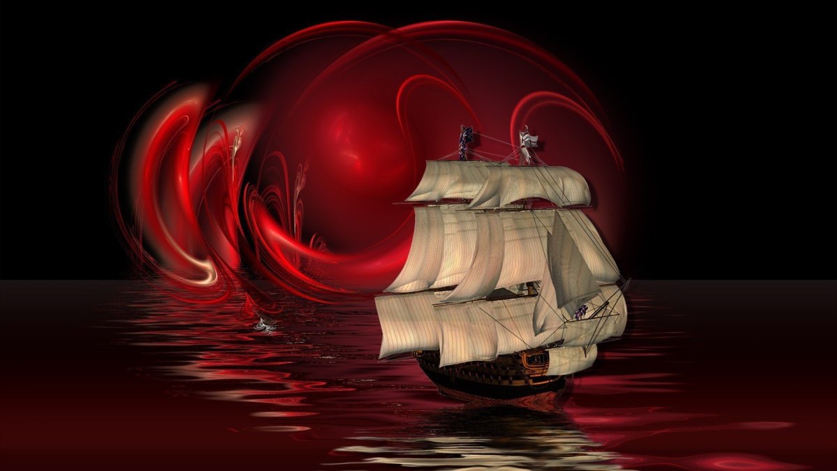 Корабль Алые паруса 3д модель