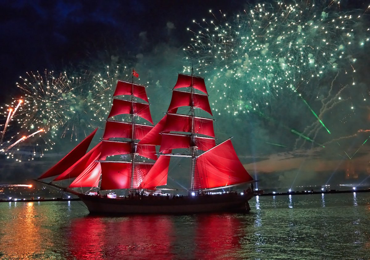 Фрегат Петербург Алые паруса