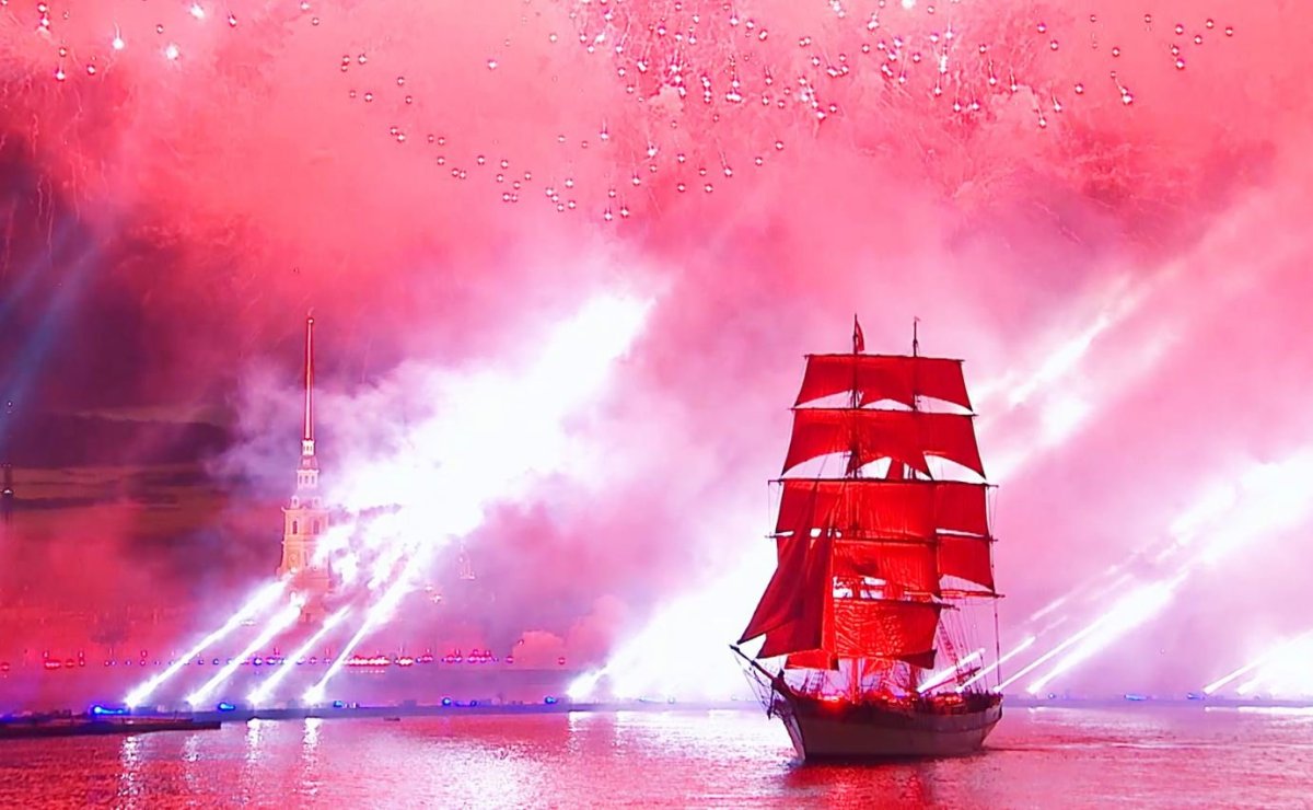 Корабль с алыми парусами для выпускников