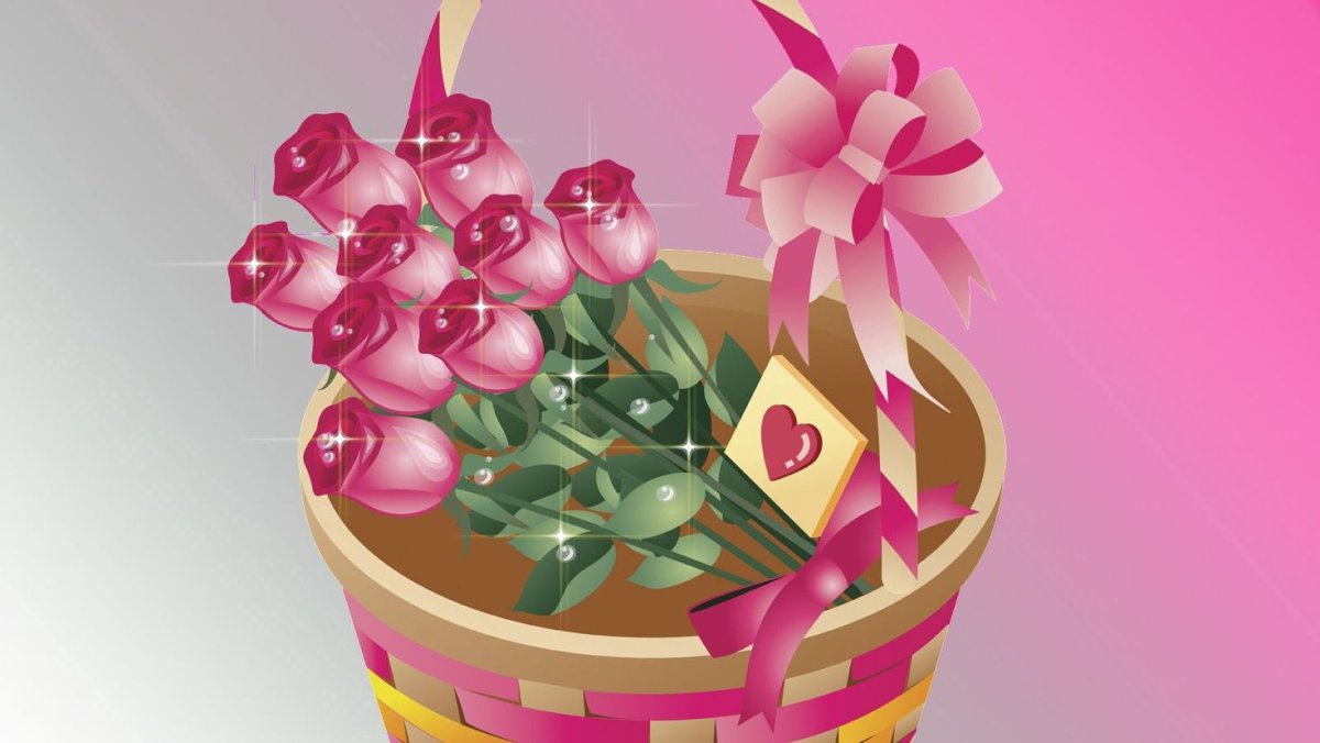 Букет в корзине на 8 марта для детей