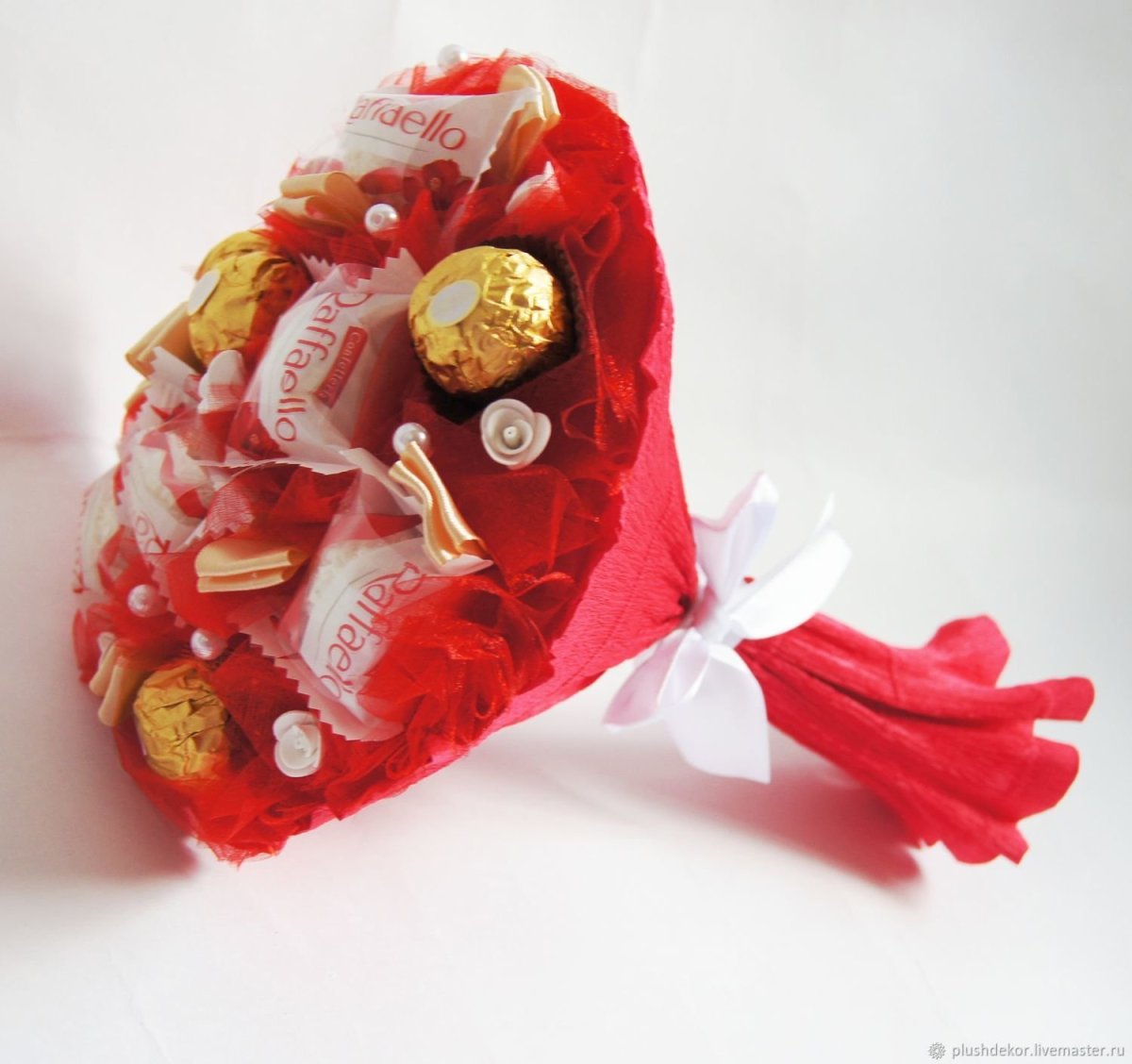 Мини букетики из сладостей