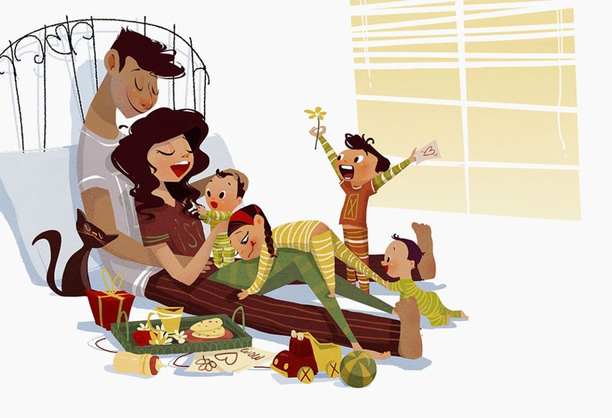 Семьи счастливые моменты