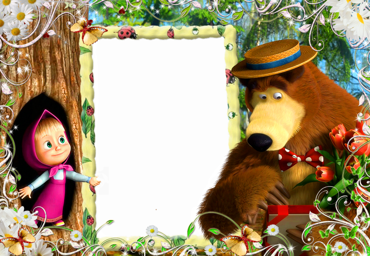 Рамка Маша и медведь