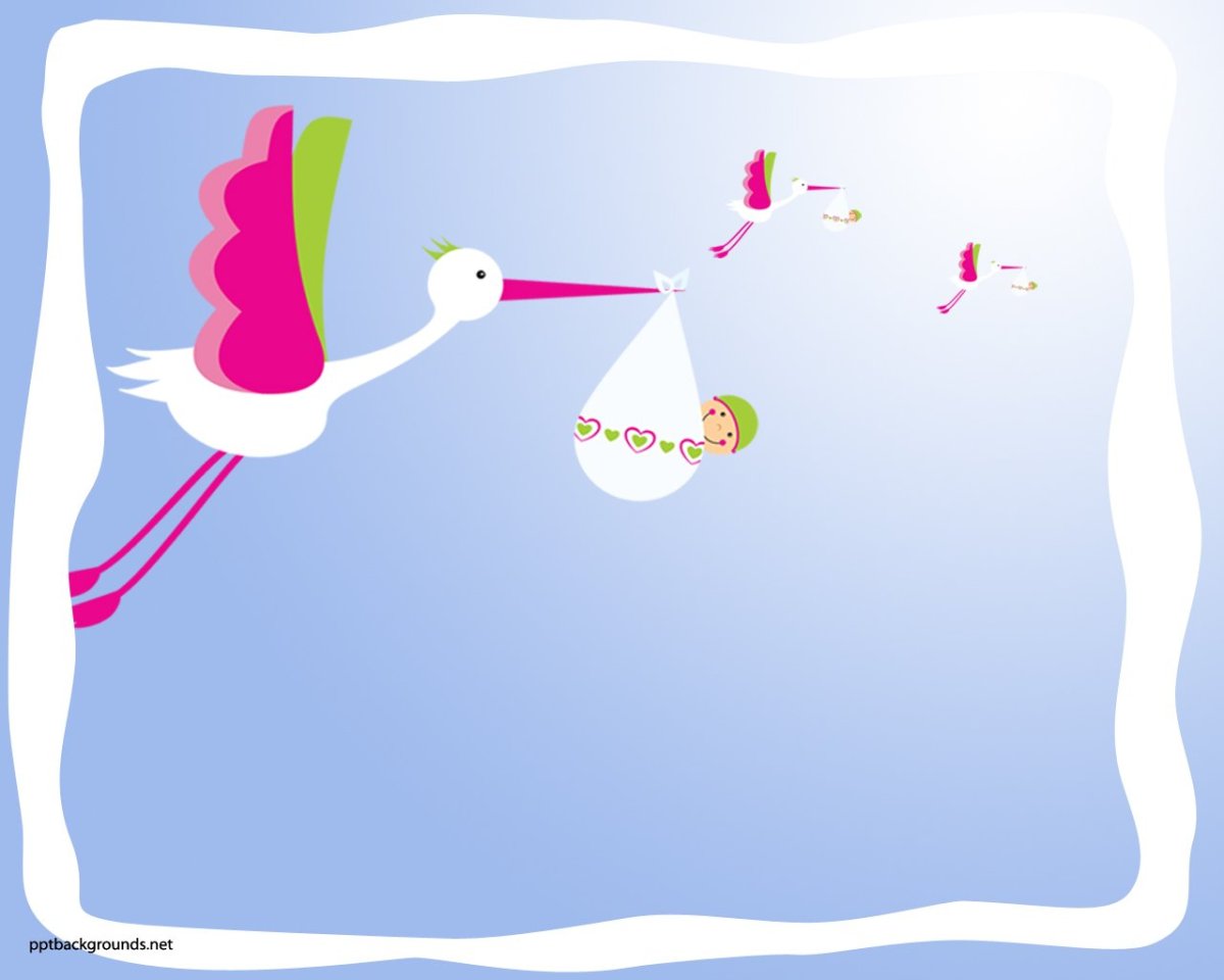 Фоторамка с аистом