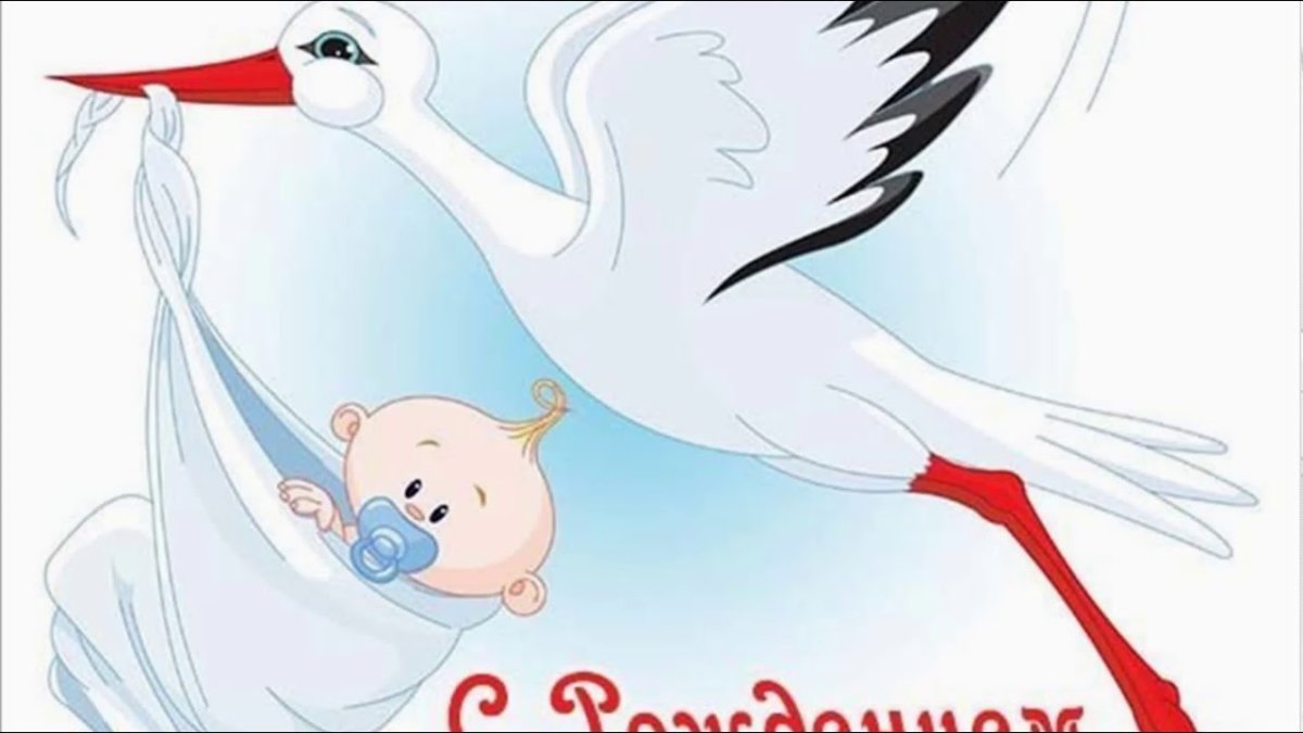 С рождением внучки Аист