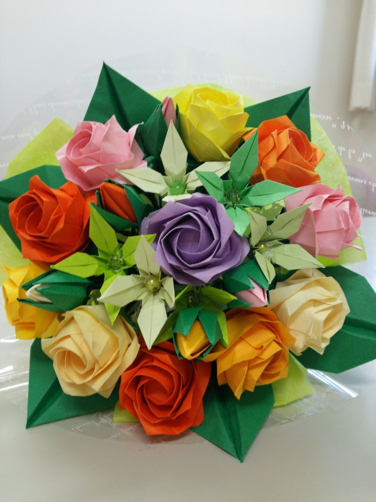 Букет цветов «оригами»