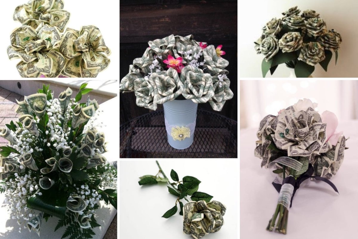 Как собрать букет из купюр