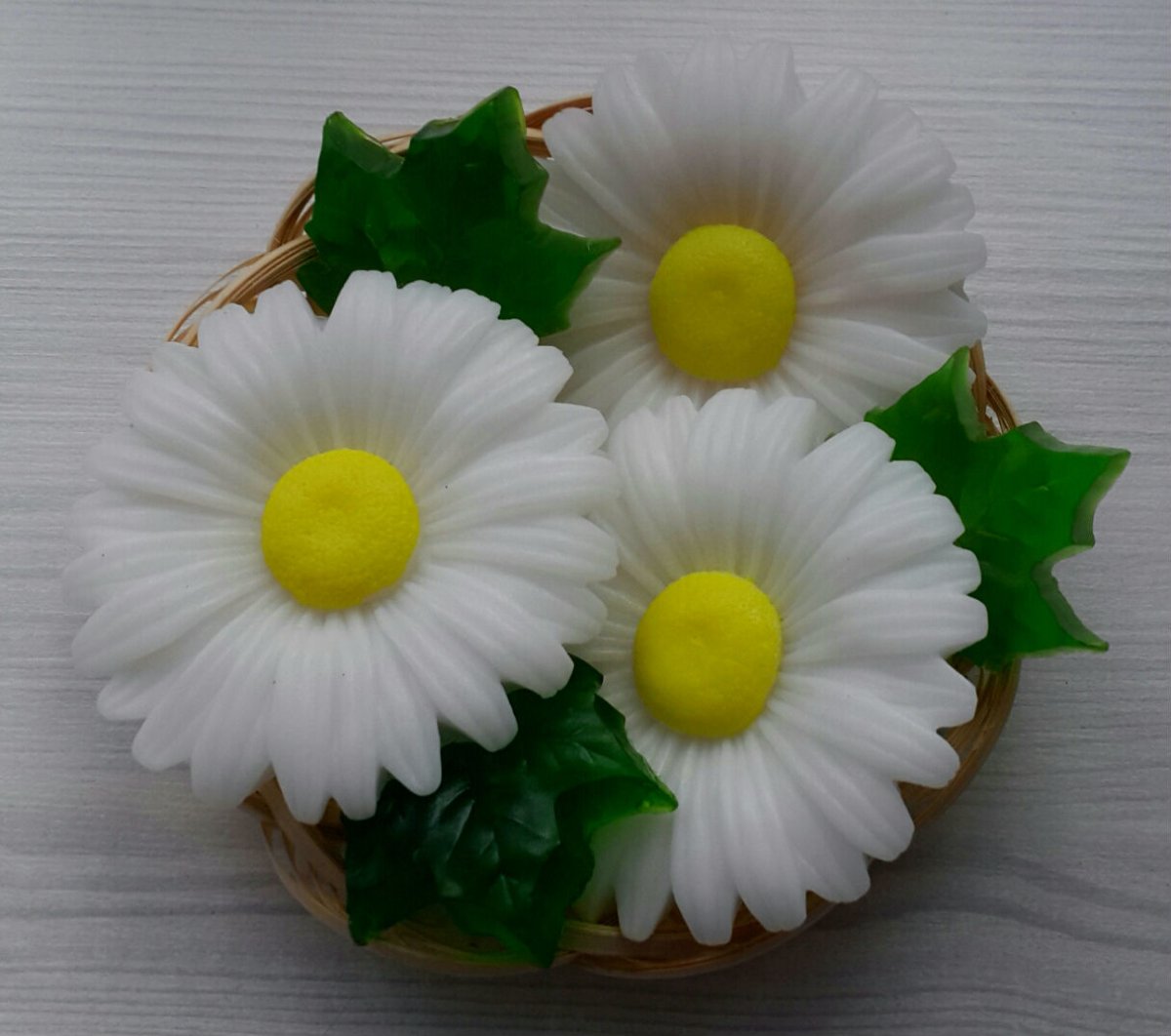 Букет из мыльных ромашек