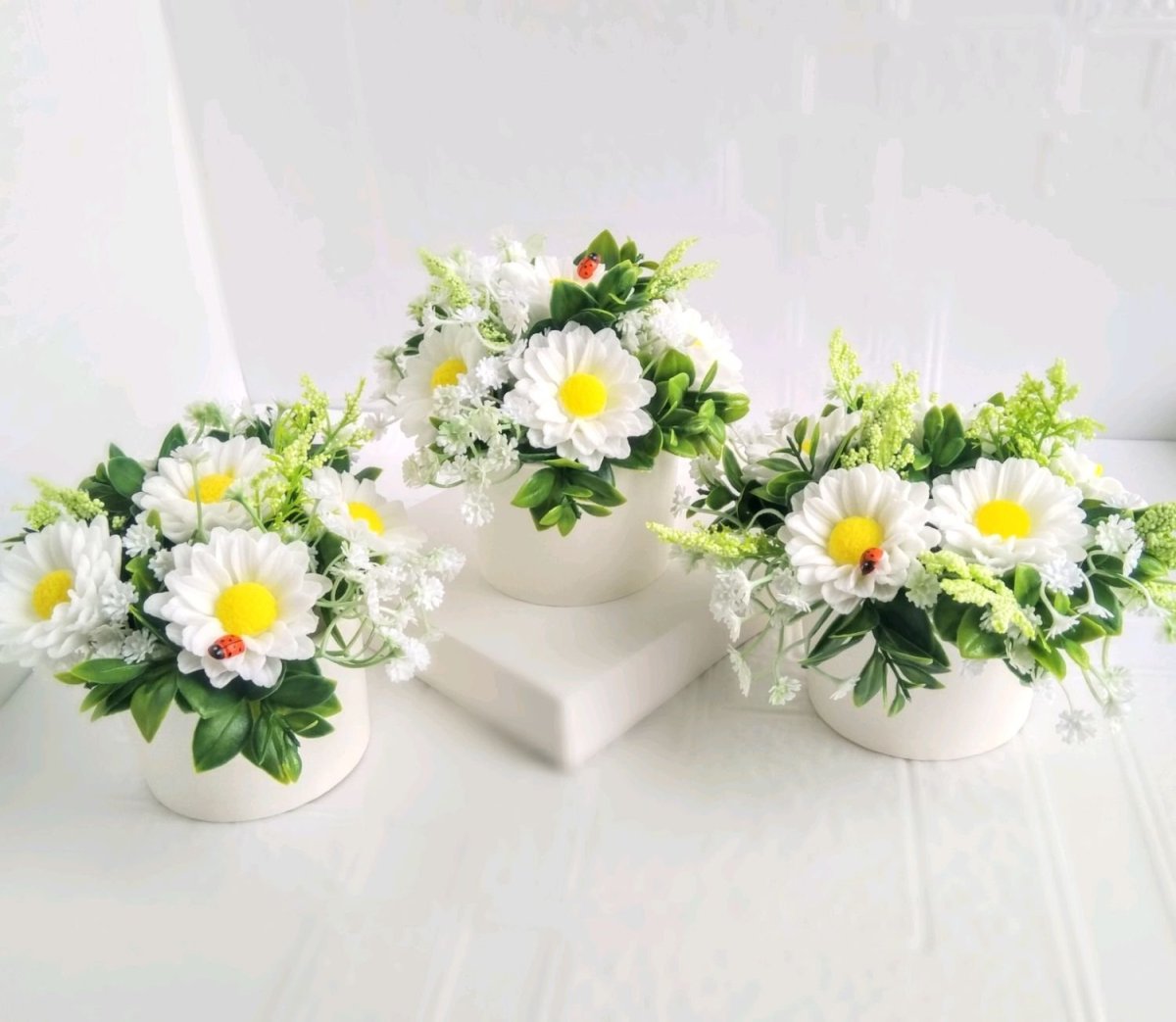 Мыльные букеты с ромашками